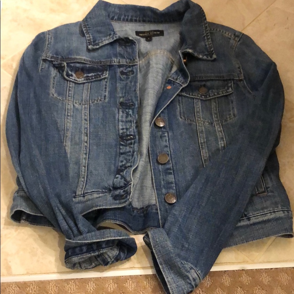 Jcrew indigo denim jean jacket